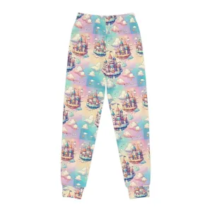 Dreamy Castle Youth Joggers - Colorful Fantasy Sweatpants for Kids