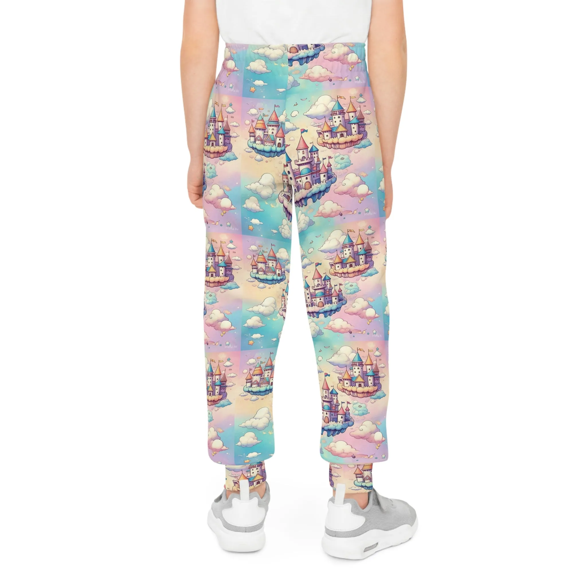Dreamy Castle Youth Joggers - Colorful Fantasy Sweatpants for Kids