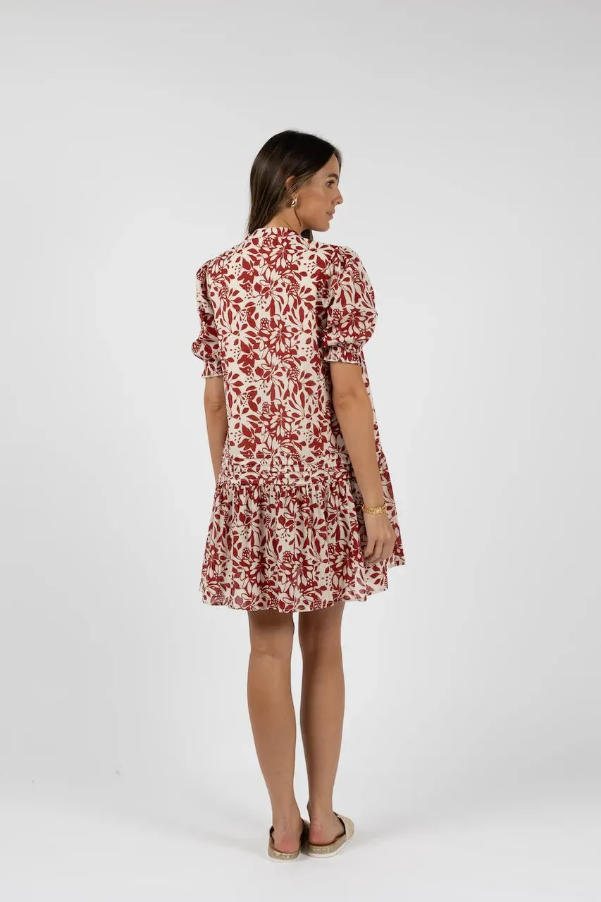 Eden Shift Dress - Red