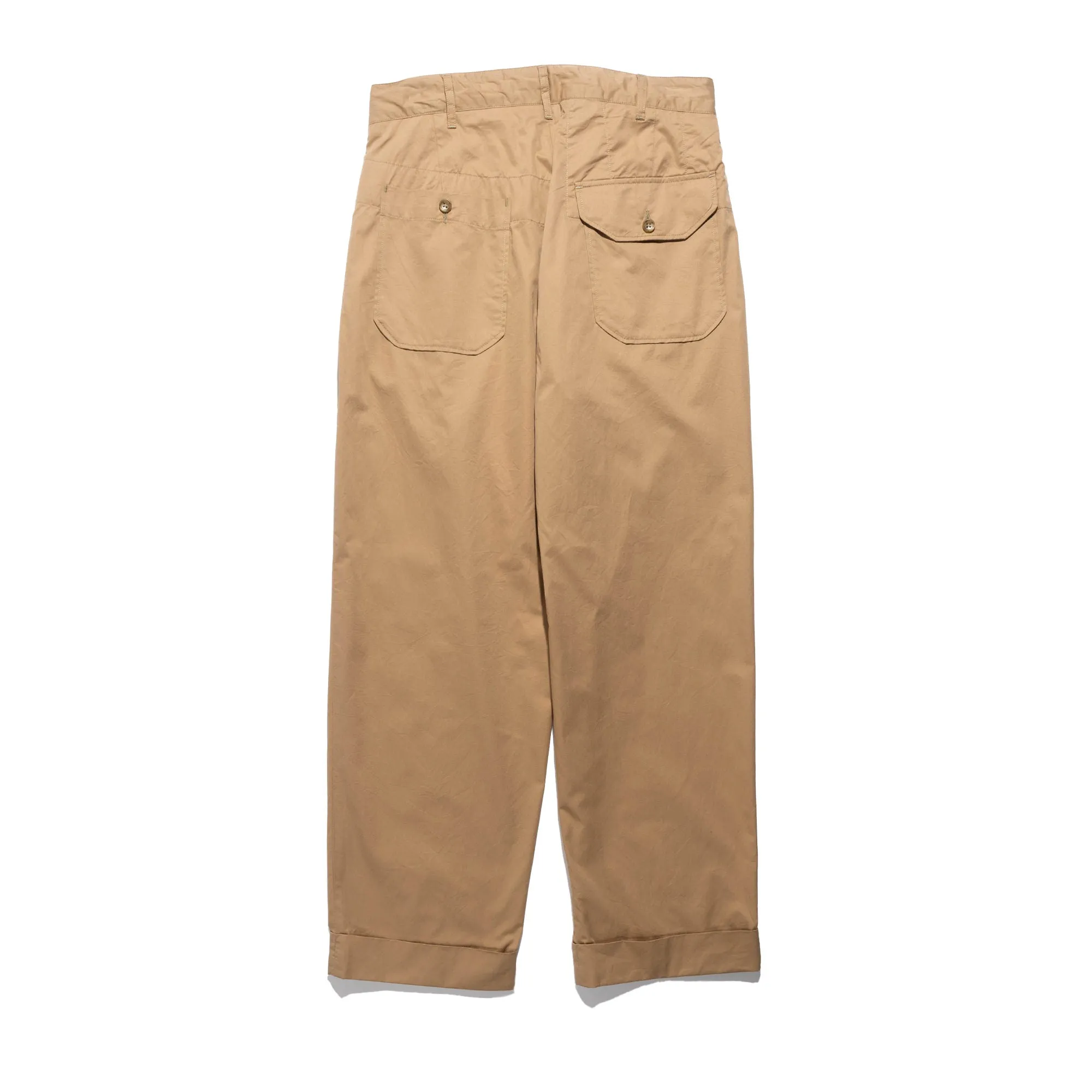 EG Cotton Superfine Twill Carlyle Pant Khaki 25S1F012