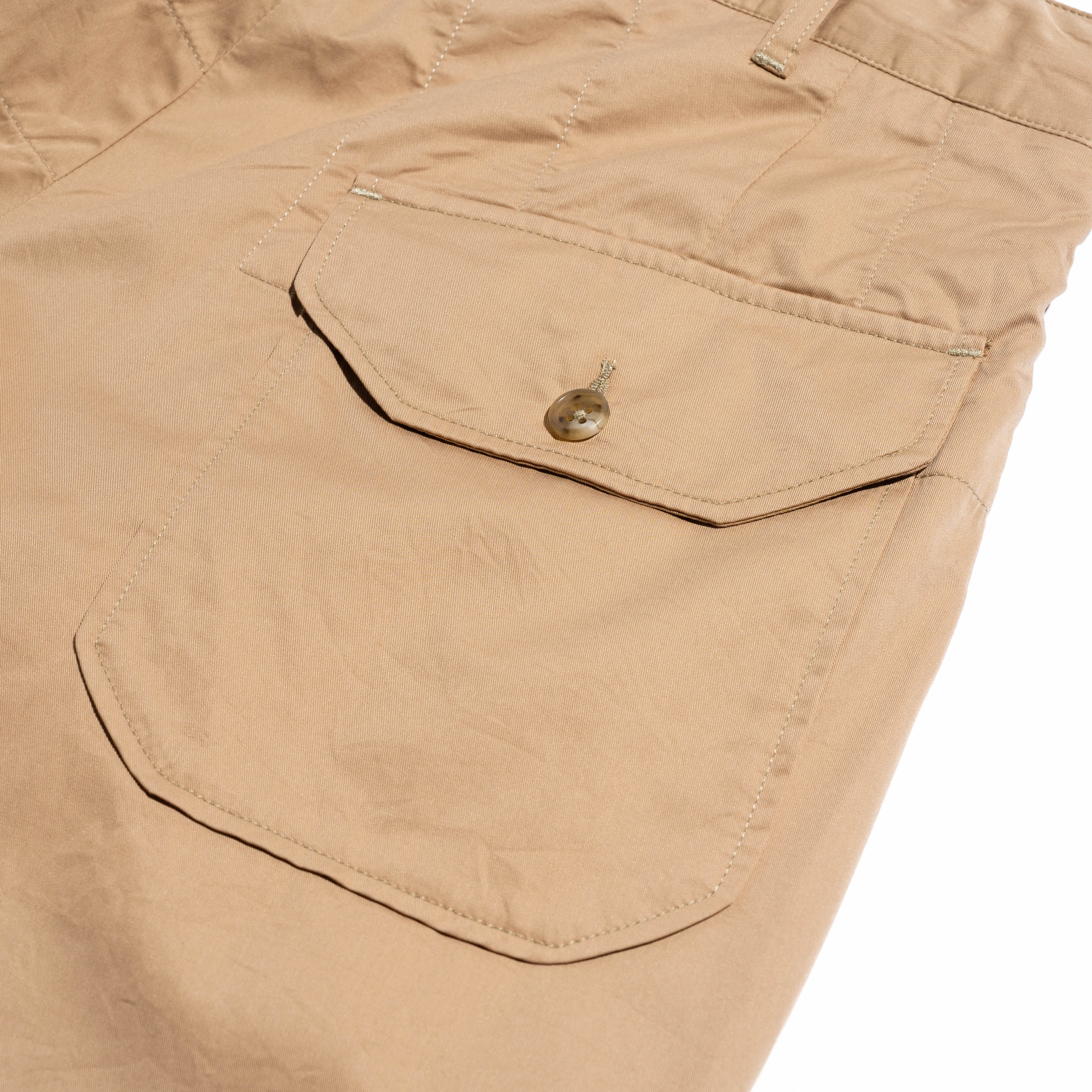 EG Cotton Superfine Twill Carlyle Pant Khaki 25S1F012