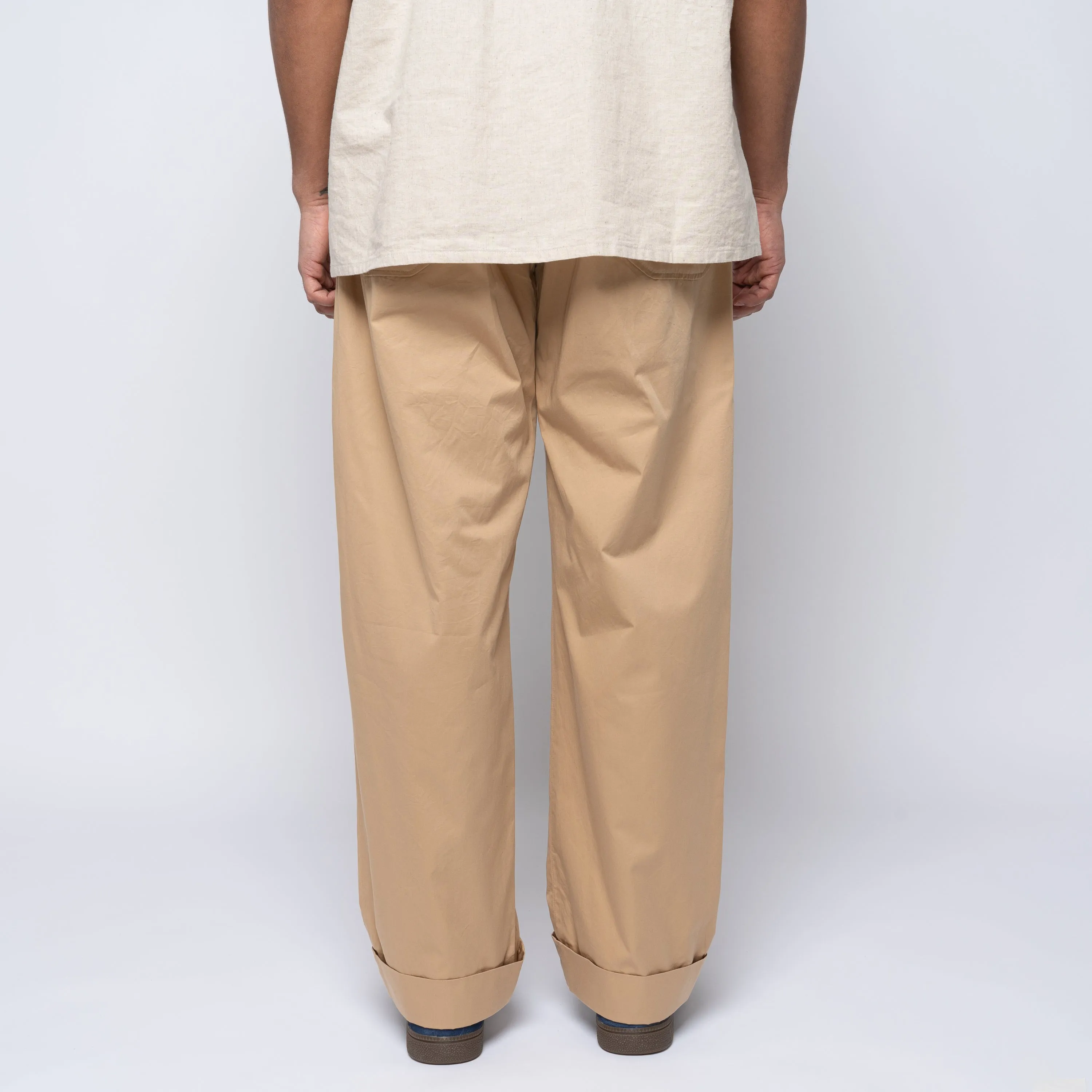 EG Cotton Superfine Twill Carlyle Pant Khaki 25S1F012