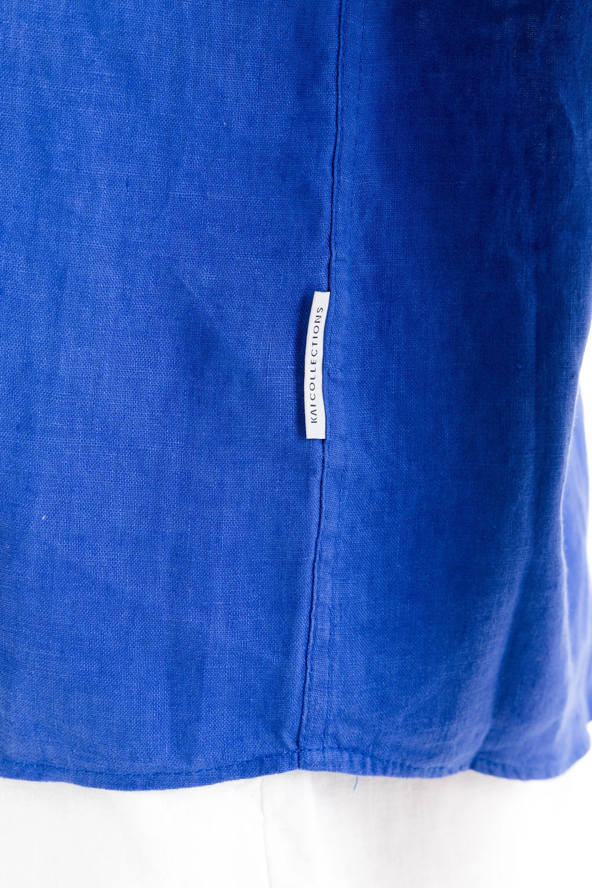 Electric Blue Linen Shirt