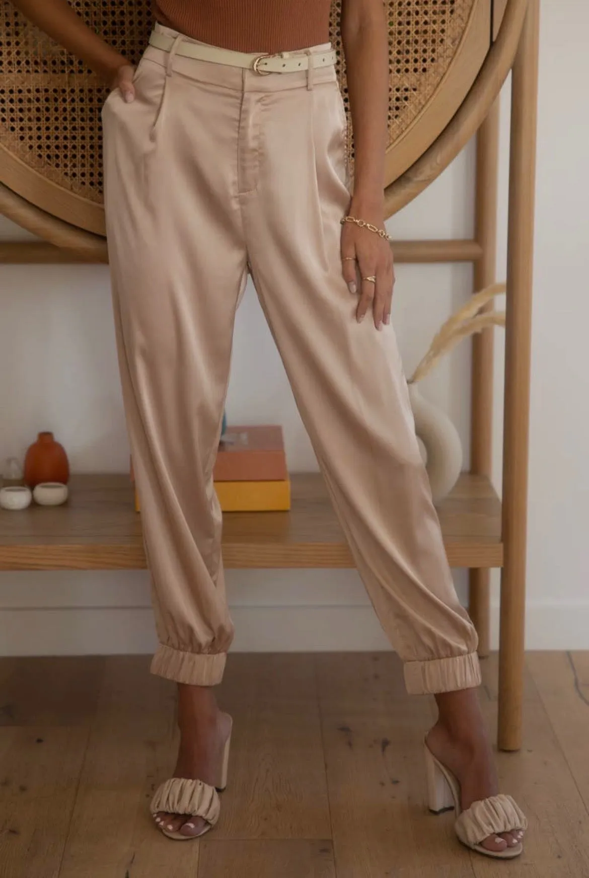 Endless Blu Satin Pants