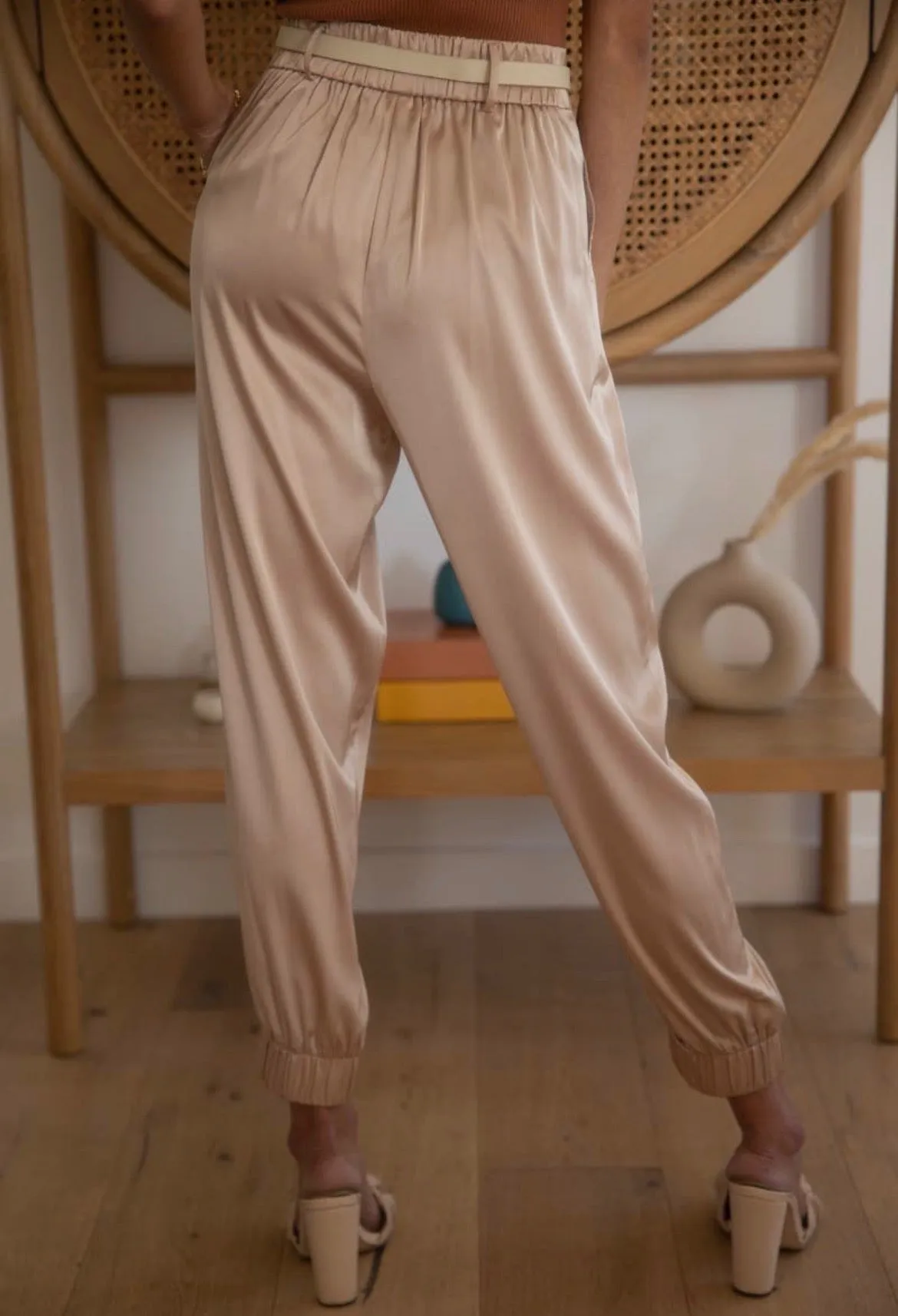 Endless Blu Satin Pants