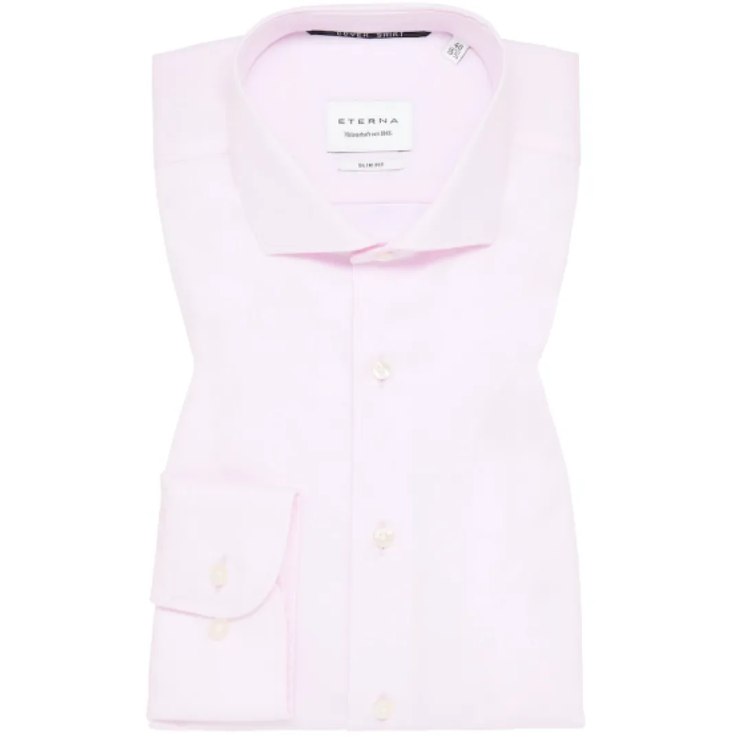 Eterna 1863 Modern Fit Cotton-Linen Shirt - Pink
