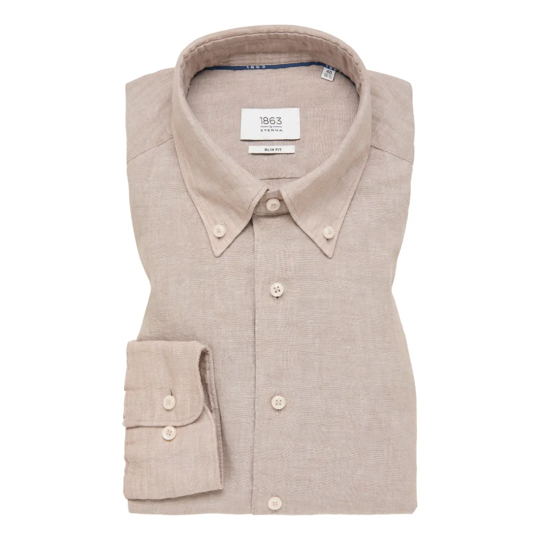 Eterna 1863 Pure Linen Shirt - Beige