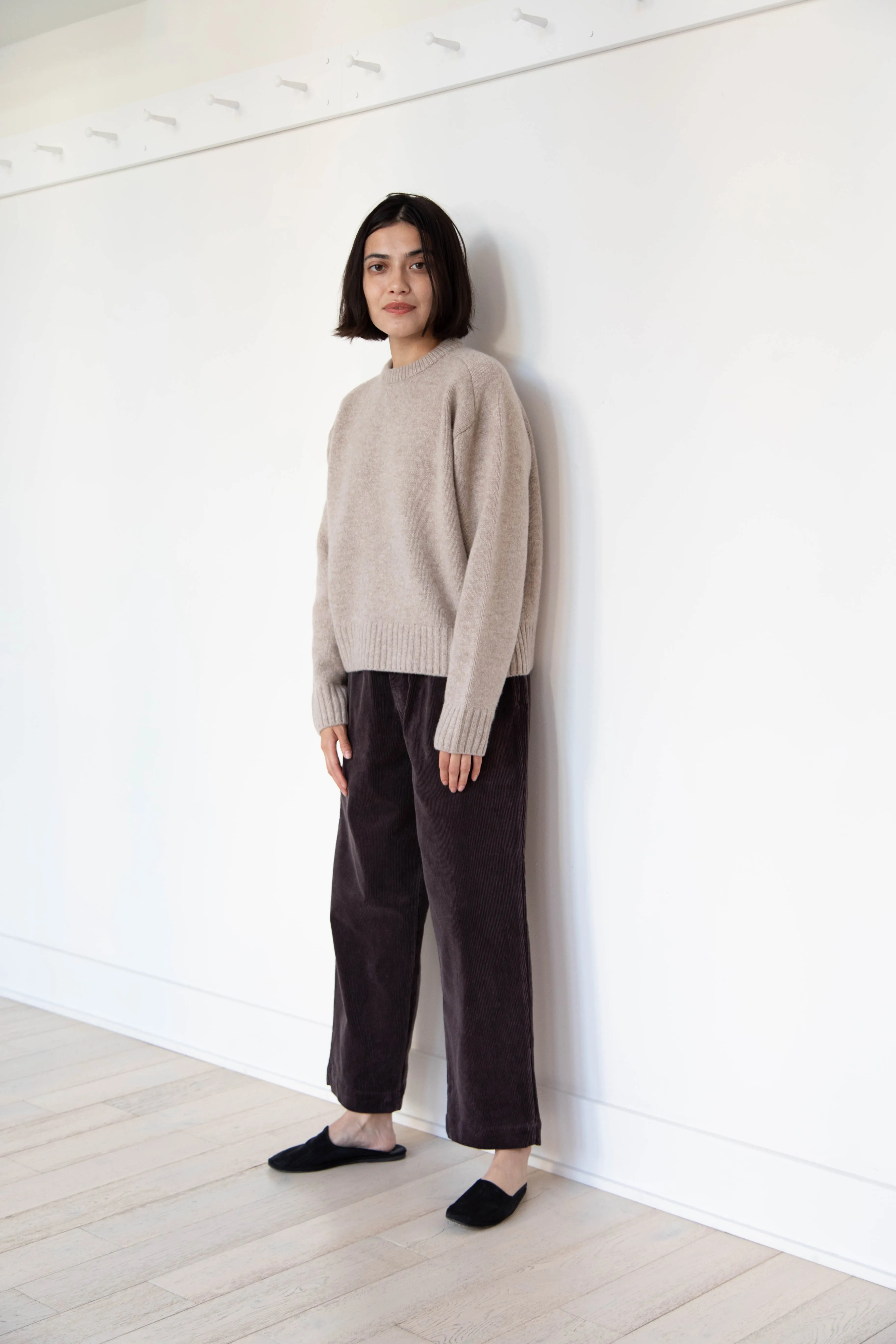 Evan Kinori | Elastic Pants in Cotton Corduroy