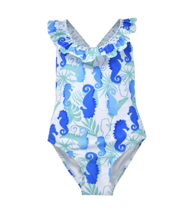 Flap Happy Seahorse Alissa Ruffle Rash Guard