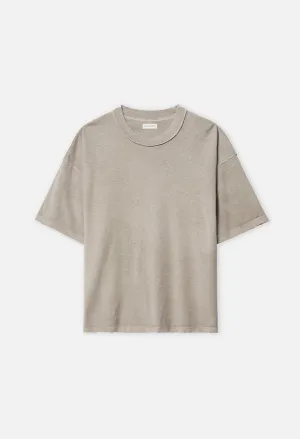 Folsom Reversed Cropped Tee / Vintage Khaki