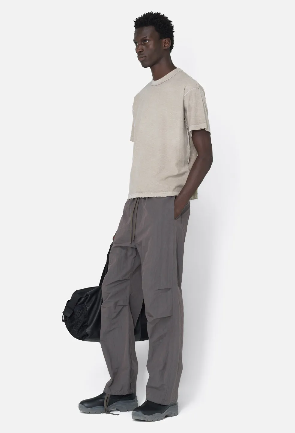 Folsom Reversed Cropped Tee / Vintage Khaki