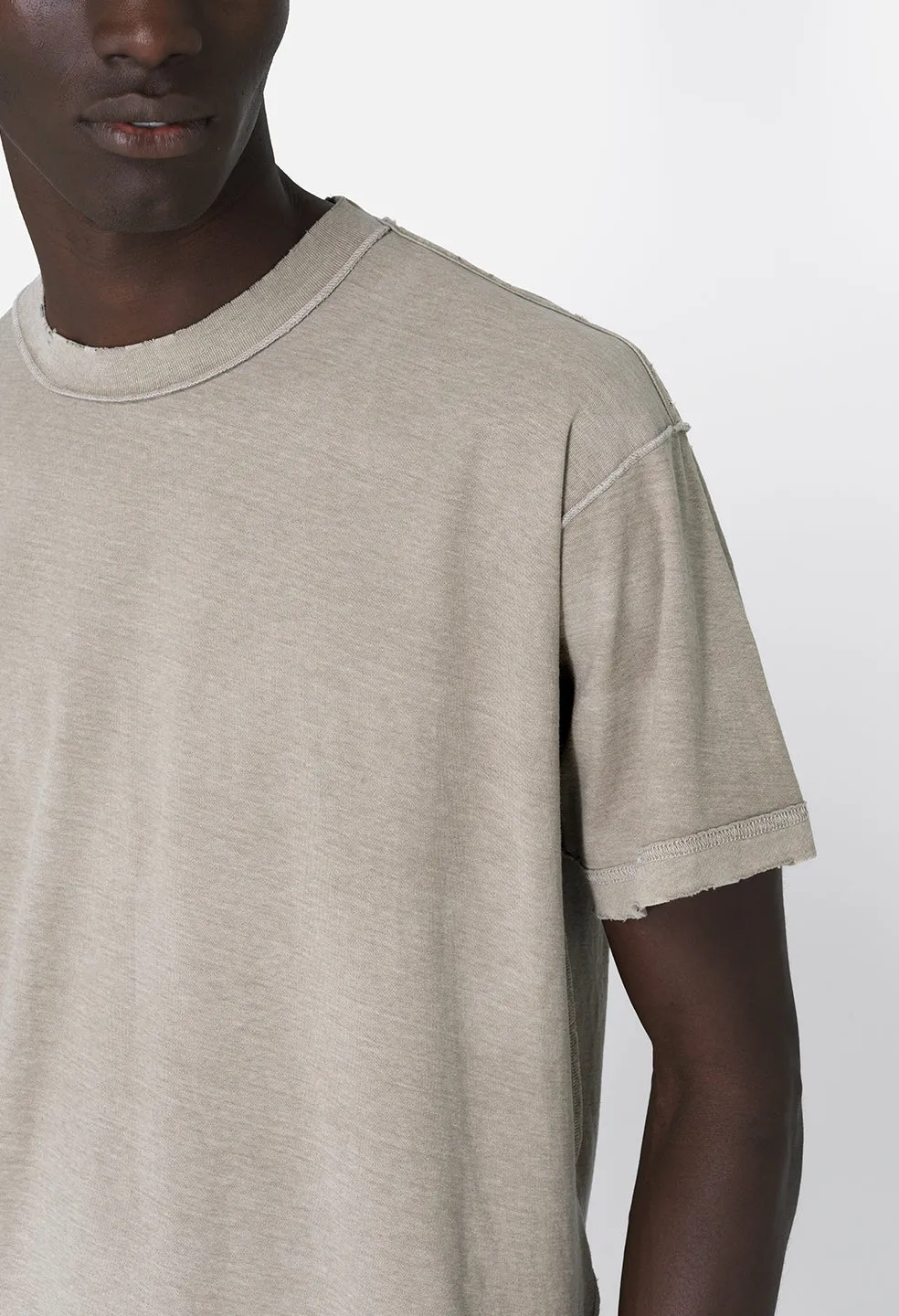 Folsom Reversed Cropped Tee / Vintage Khaki