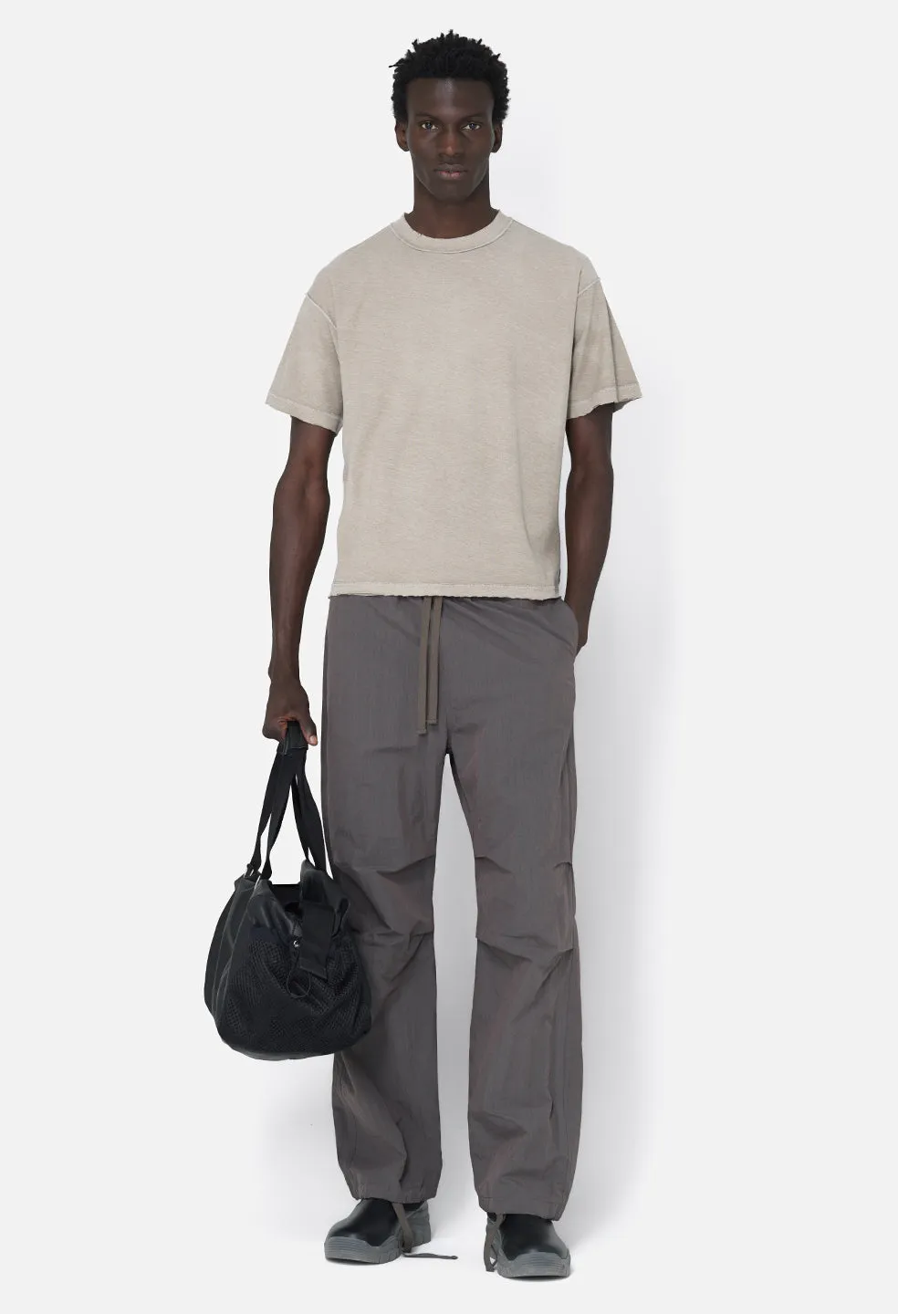 Folsom Reversed Cropped Tee / Vintage Khaki