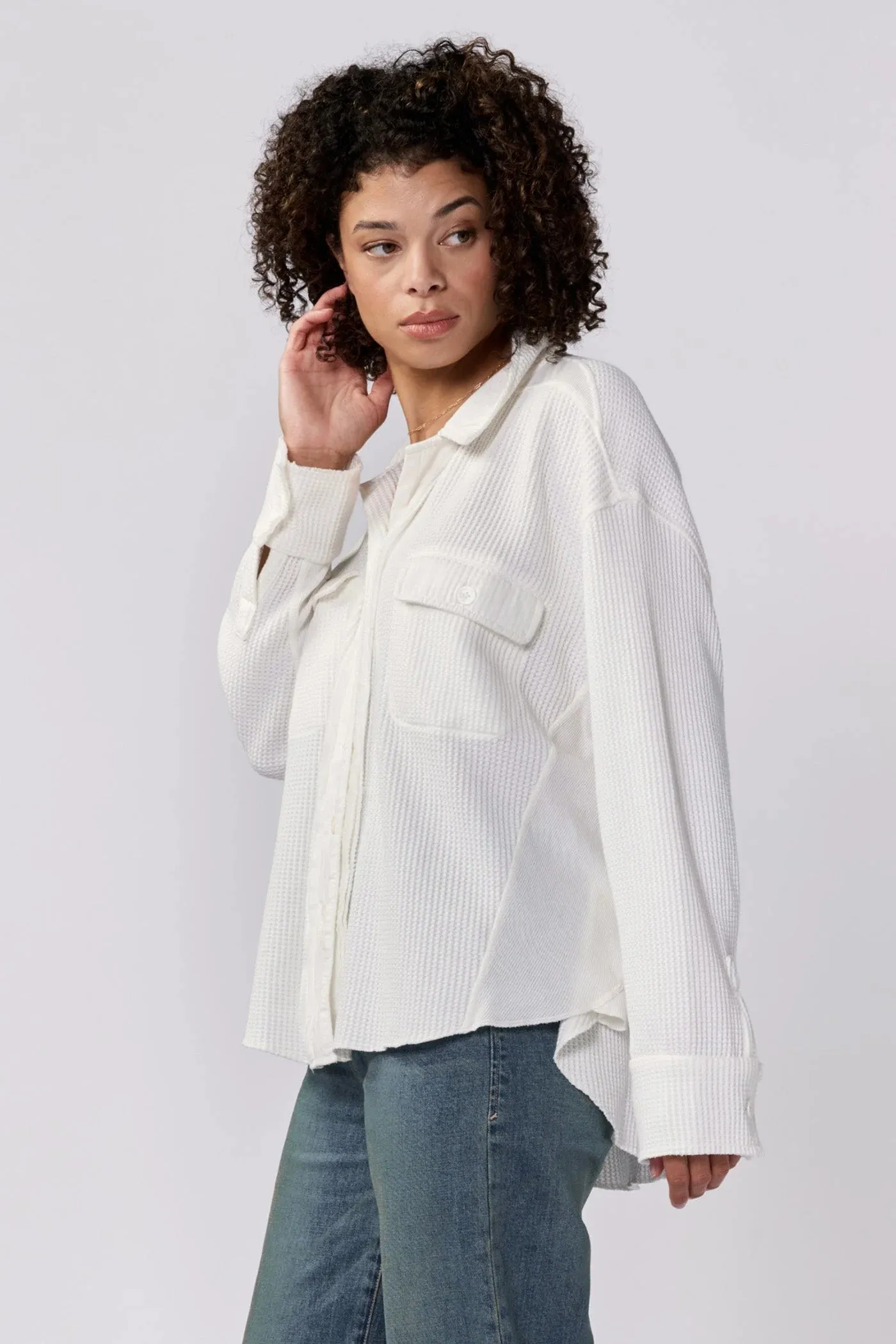 Foster Thermal Shirt Jacket - White