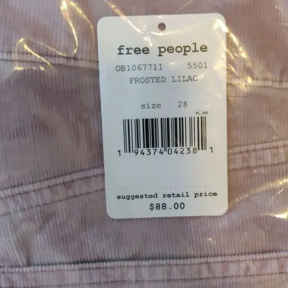 Free People Sunchaser Corduroy Skinny Pants