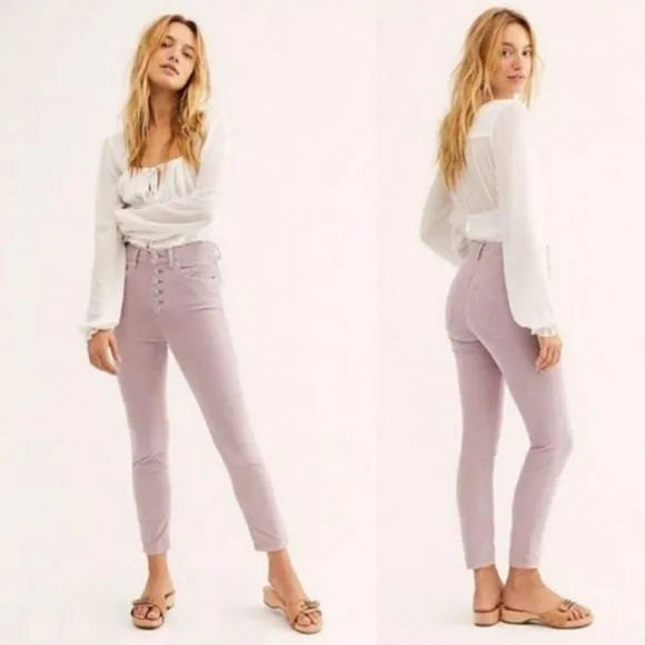 Free People Sunchaser Corduroy Skinny Pants