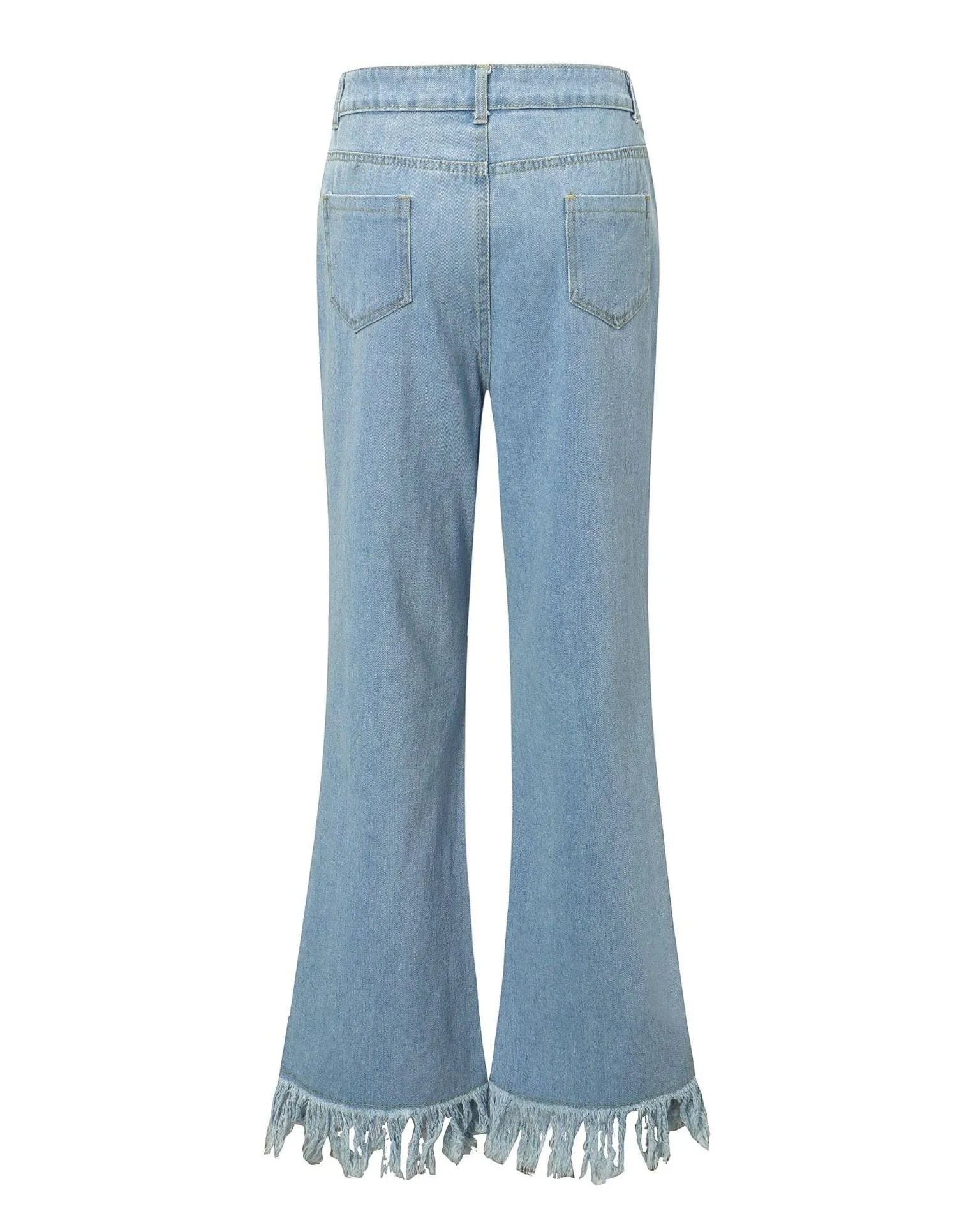 Fringed Mircoflared Jeans
