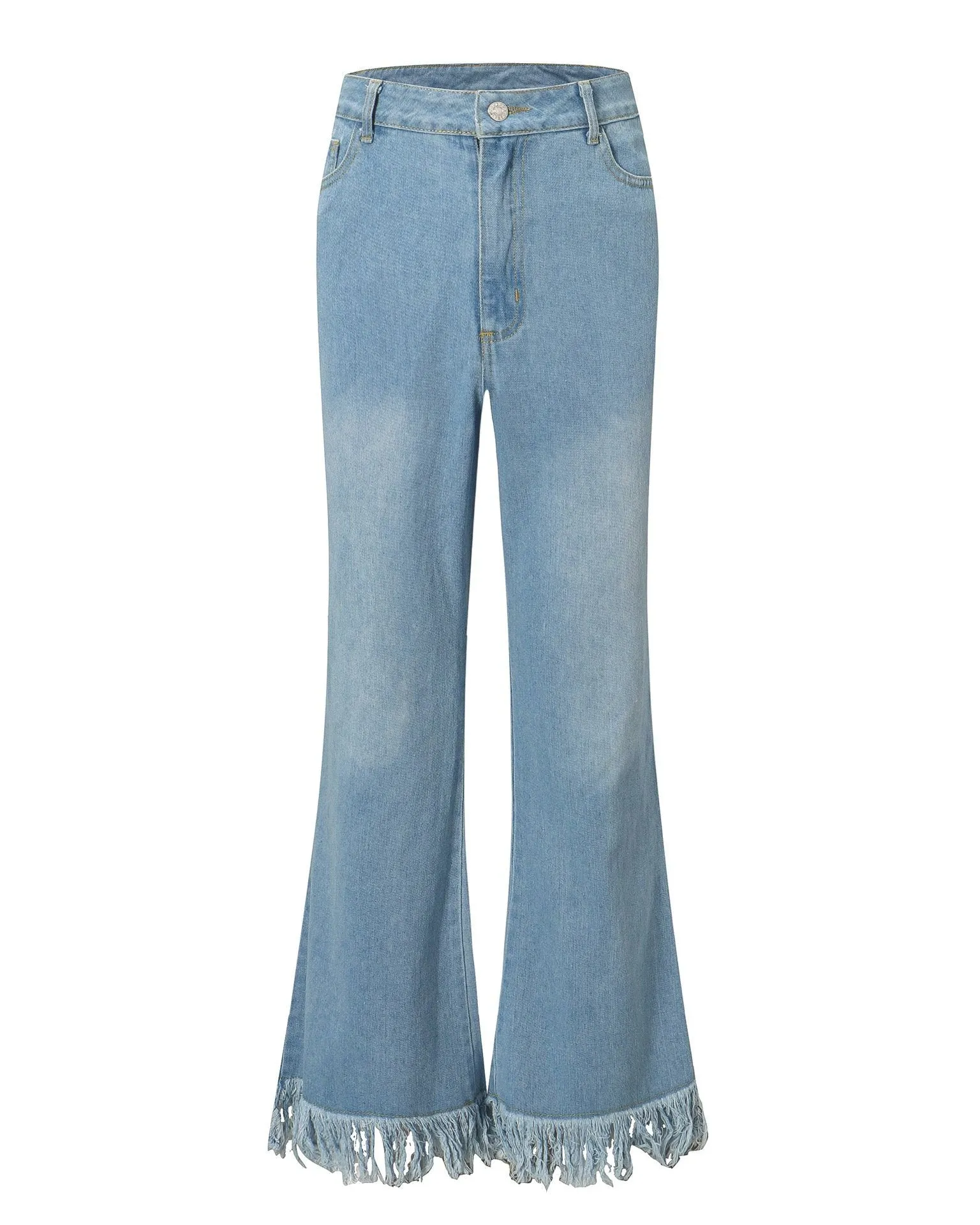 Fringed Mircoflared Jeans