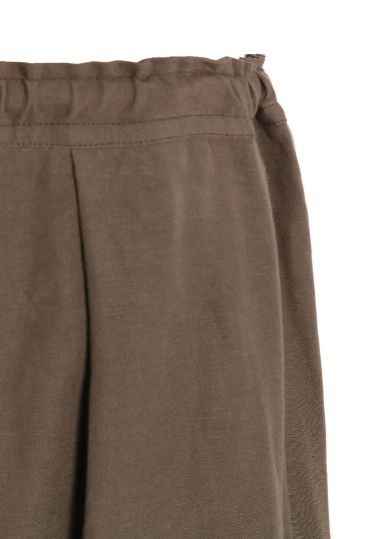 FRONT TUCKED WIDE PANTS WITH LACE