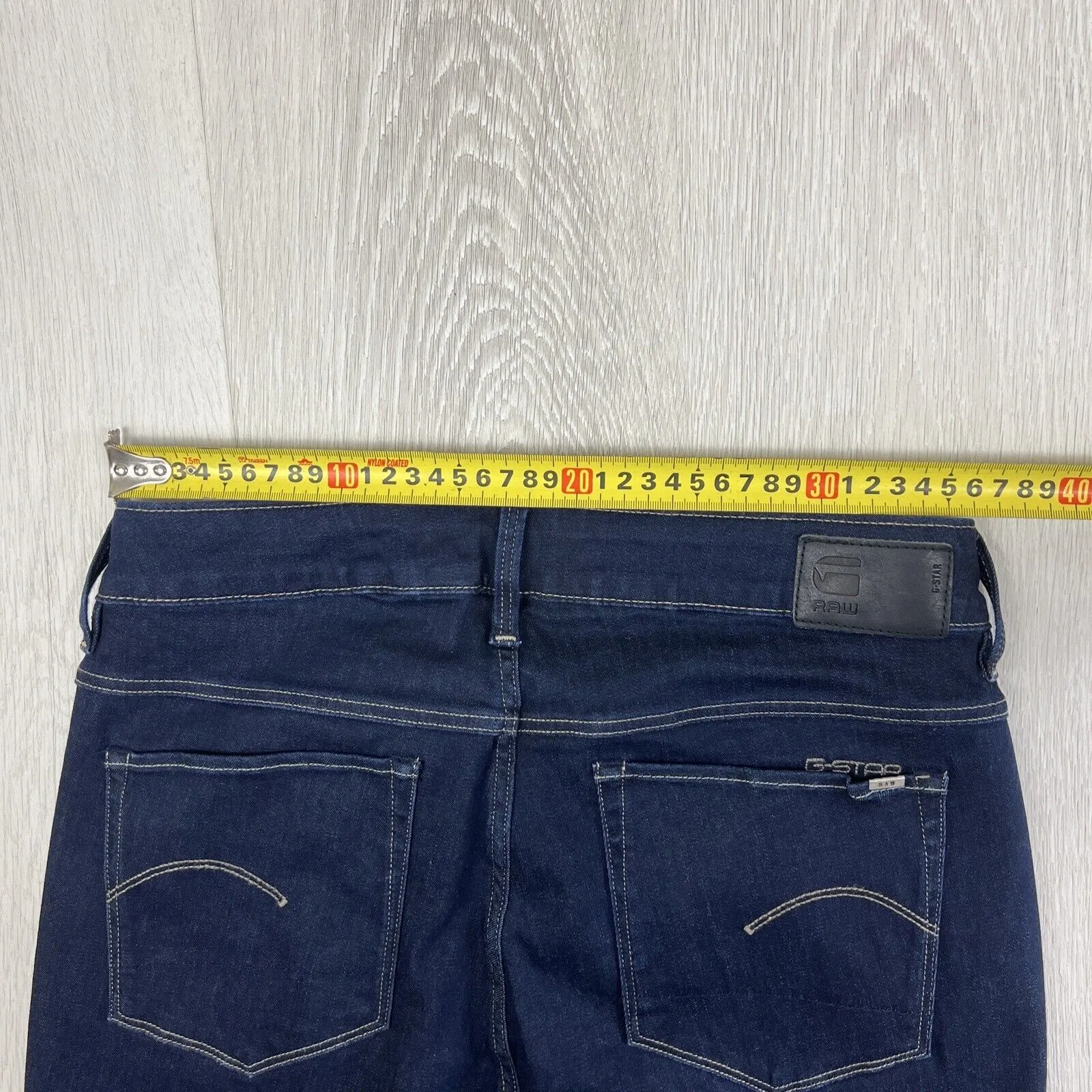 G-Star 3301 Womens Jeans Dark Wah High Flare Size 30 - Chopped