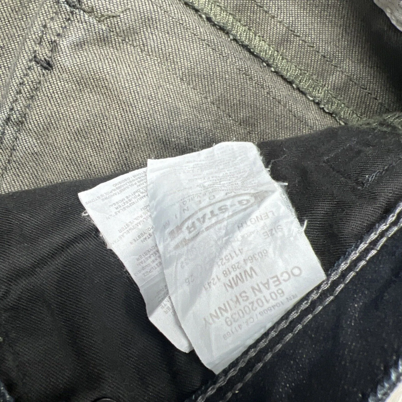 G-Star Womens Ocean Skinny Jeans Size 25 x 32