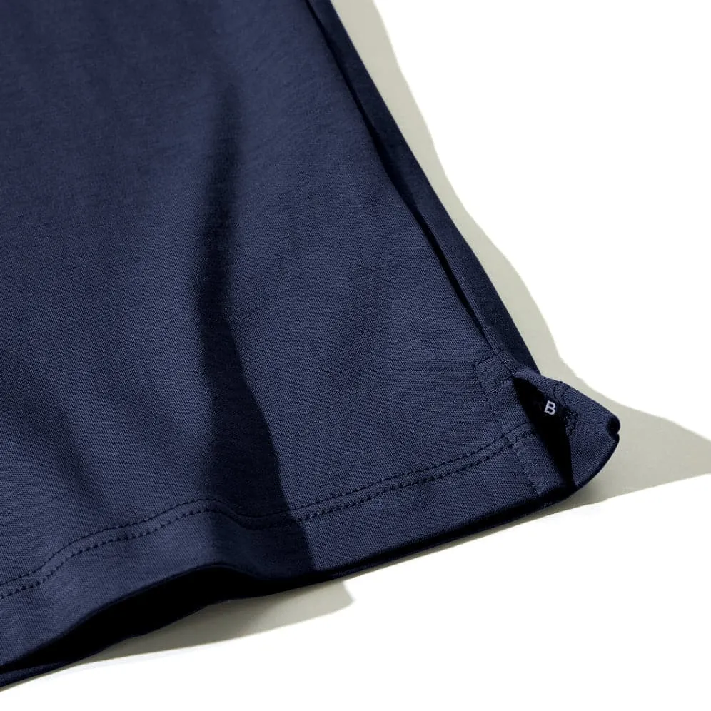 GEORGIA SHORTSLEEVE HENLEY (NAVY)- ROBERT BARAKETT