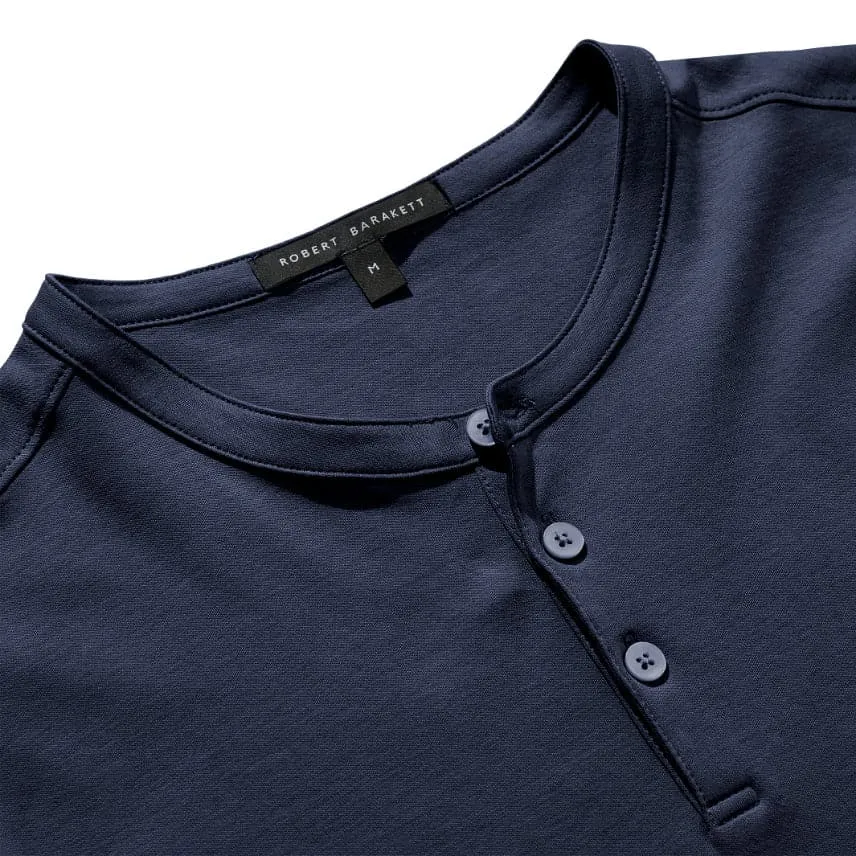 GEORGIA SHORTSLEEVE HENLEY (NAVY)- ROBERT BARAKETT