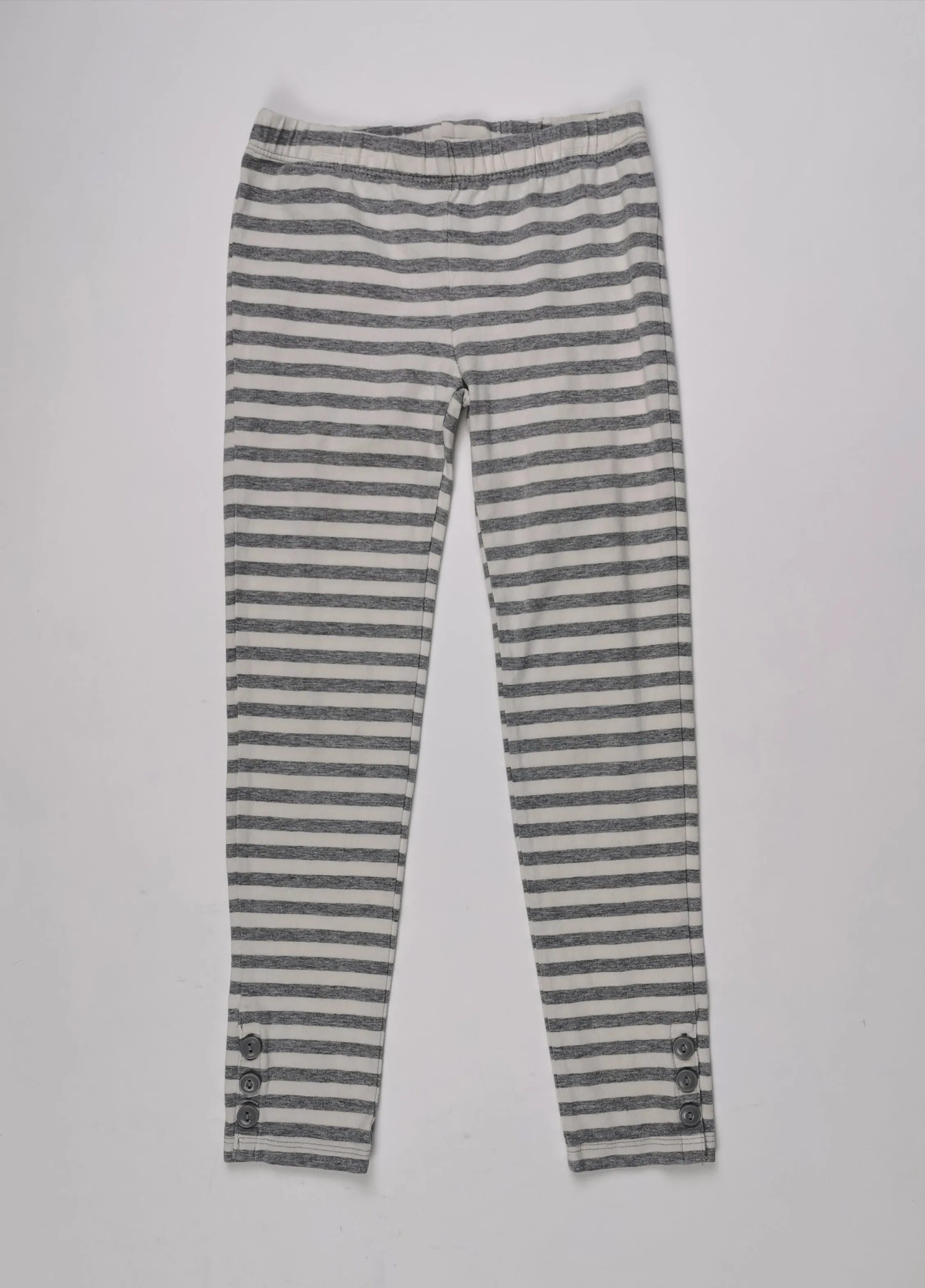 GIRL SIZE 6/7 YEARS - GAP Kids, Stripped Leggings EUC B35