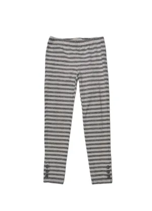 GIRL SIZE 6/7 YEARS - GAP Kids, Stripped Leggings EUC B35
