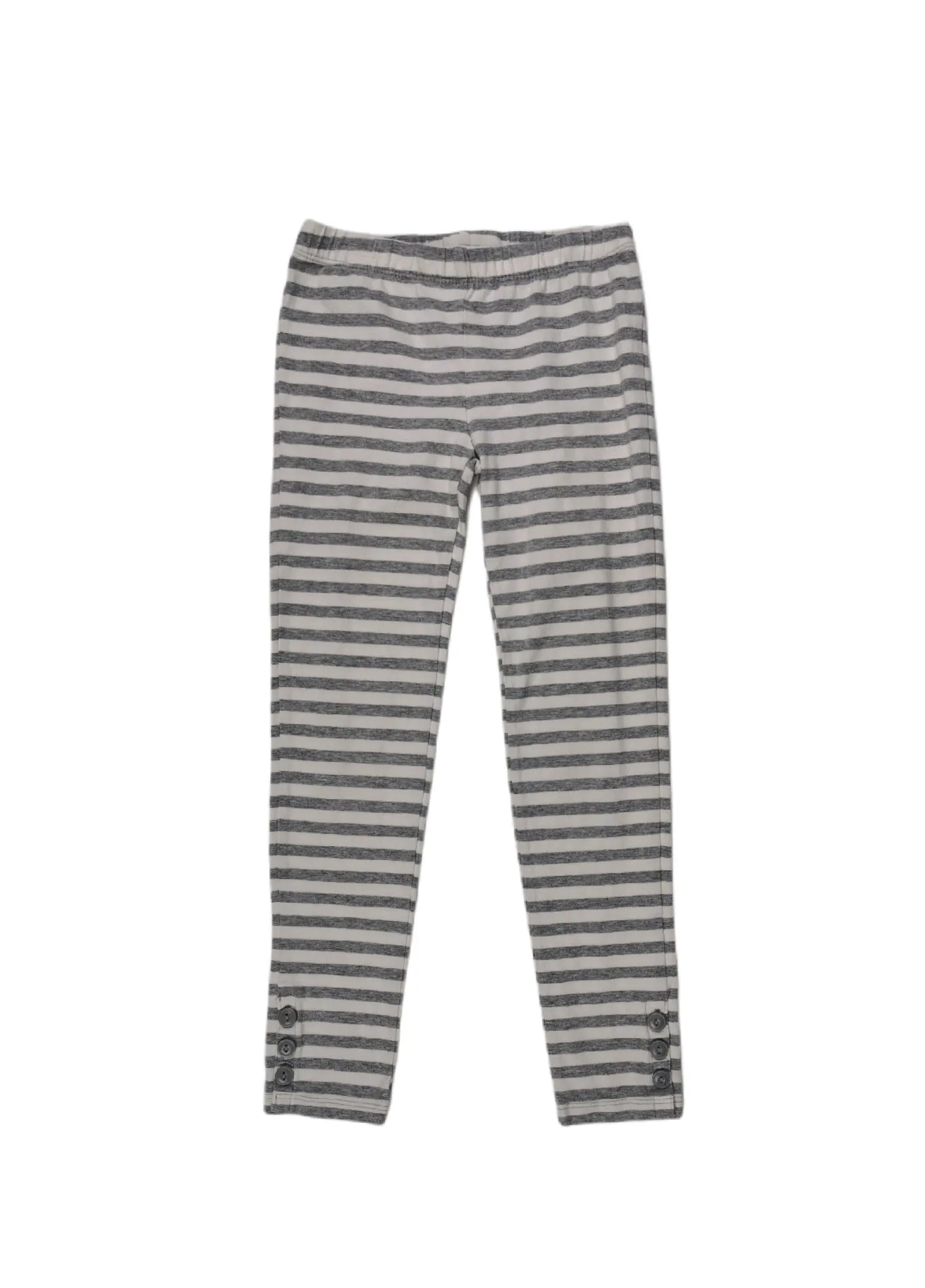 GIRL SIZE 6/7 YEARS - GAP Kids, Stripped Leggings EUC B35