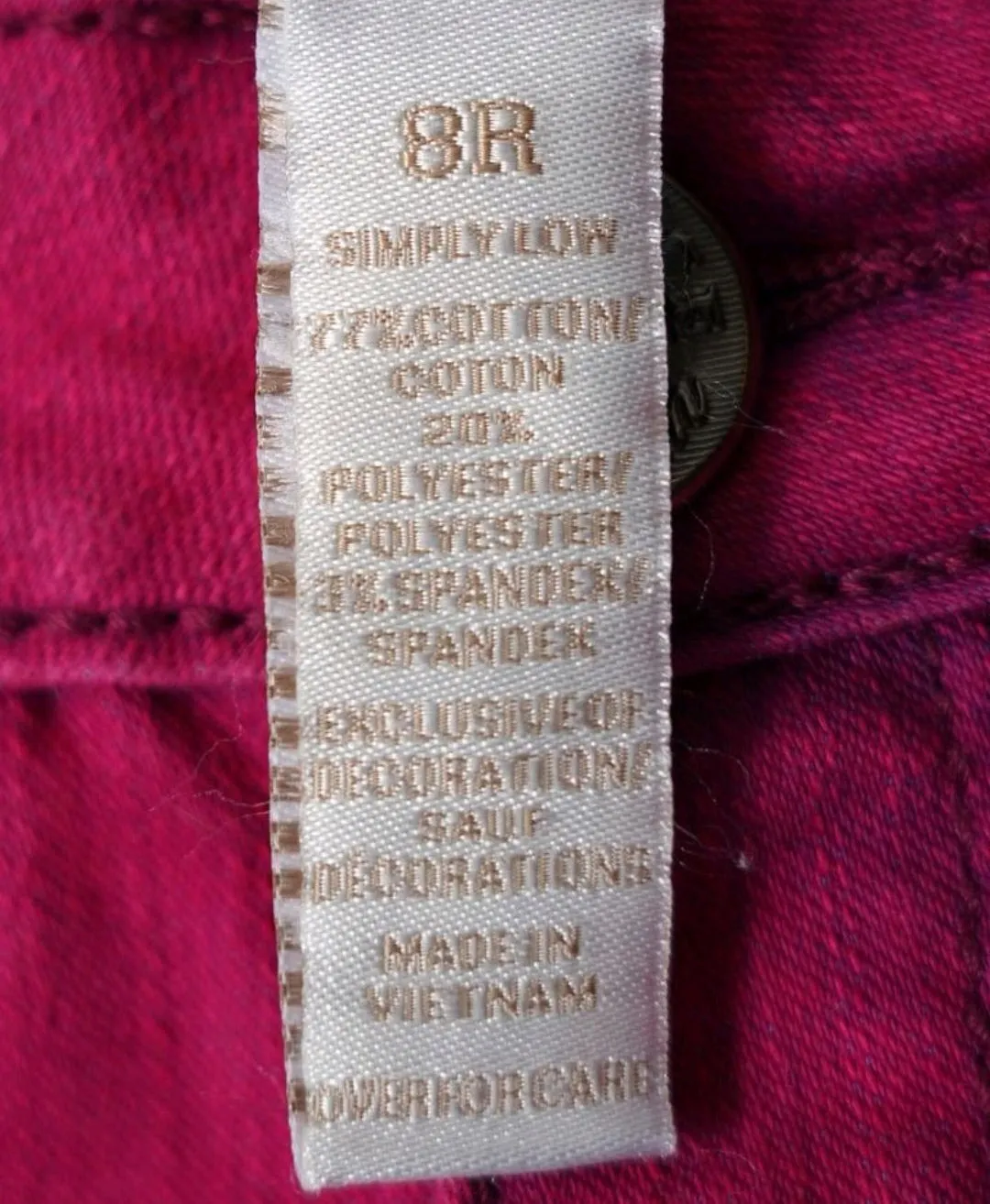 GIRL SIZE 8 YEARS - JUSTICE Premium Jeans, Acid-Washed Pink EUC B13