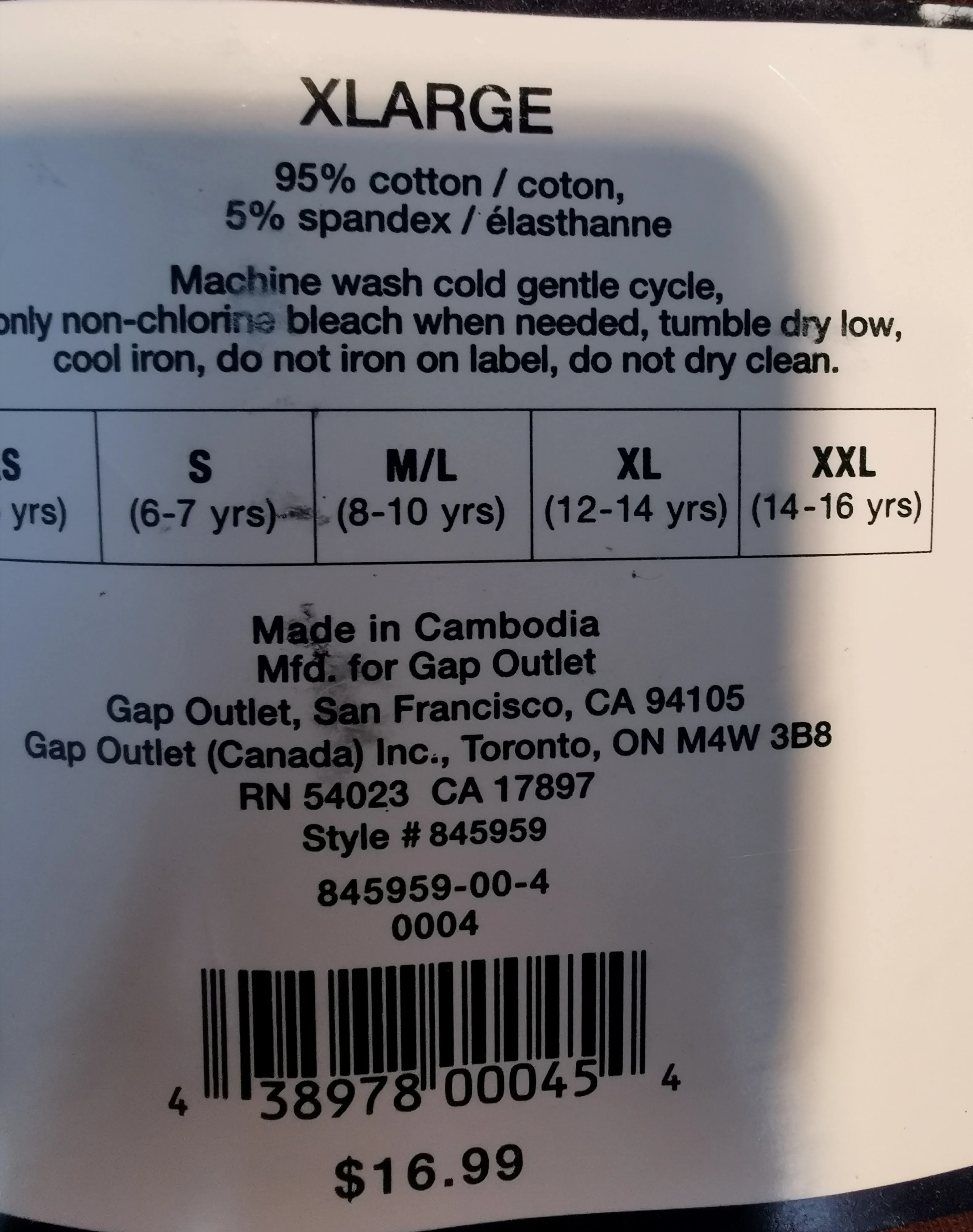 GIRL SIZE XL (12/14 YEARS) - GAP Kids, Ankle Length Leggings NWT B8
