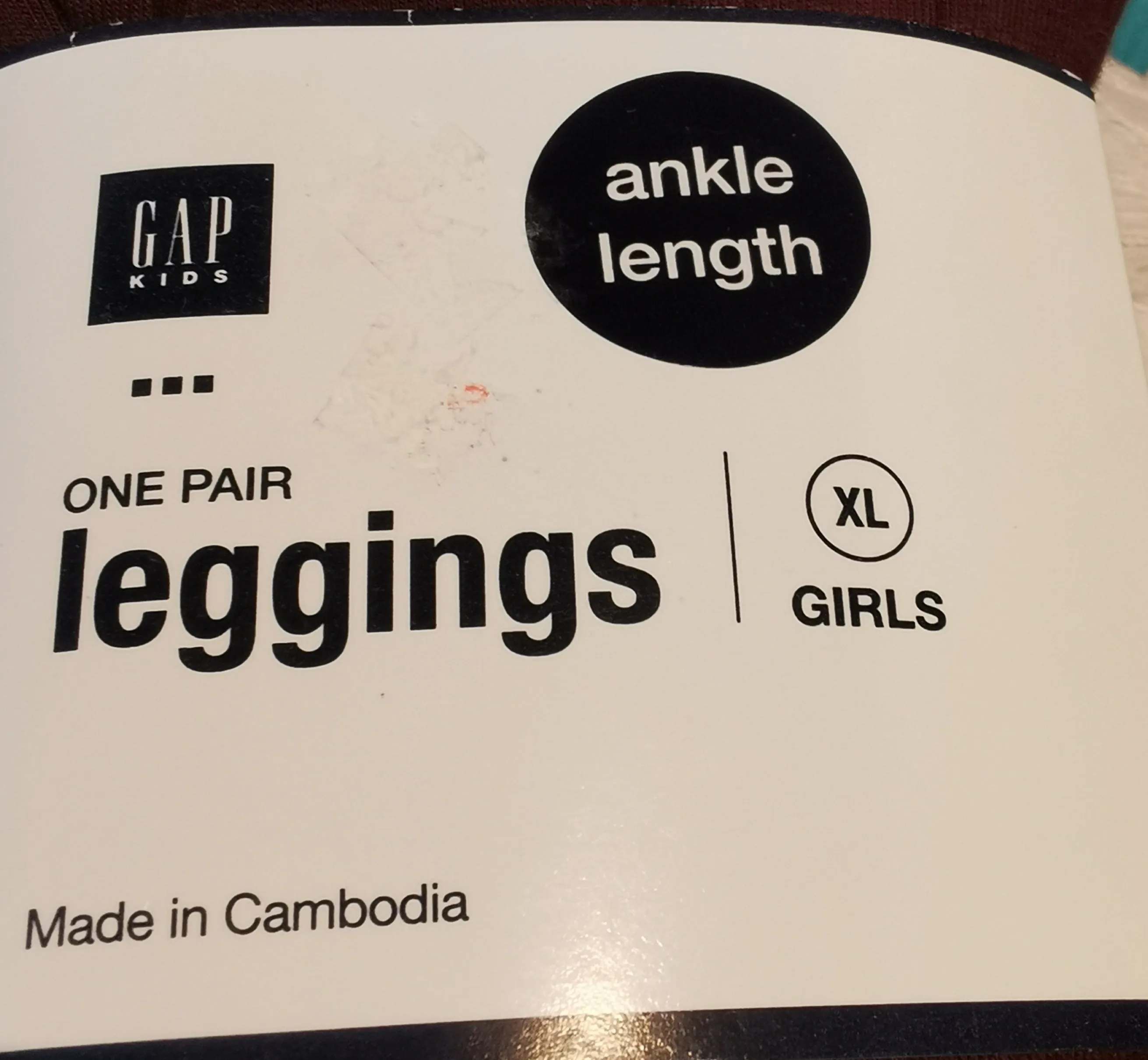 GIRL SIZE XL (12/14 YEARS) - GAP Kids, Ankle Length Leggings NWT B8