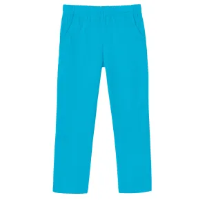 Girls Soft Cotton UPF 50  Jersey Pocket Pants | Turquoise