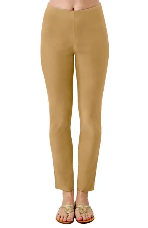 Gretchen Scott Designs Cotton / Spandex GripeLess Pants - Solid - Khaki