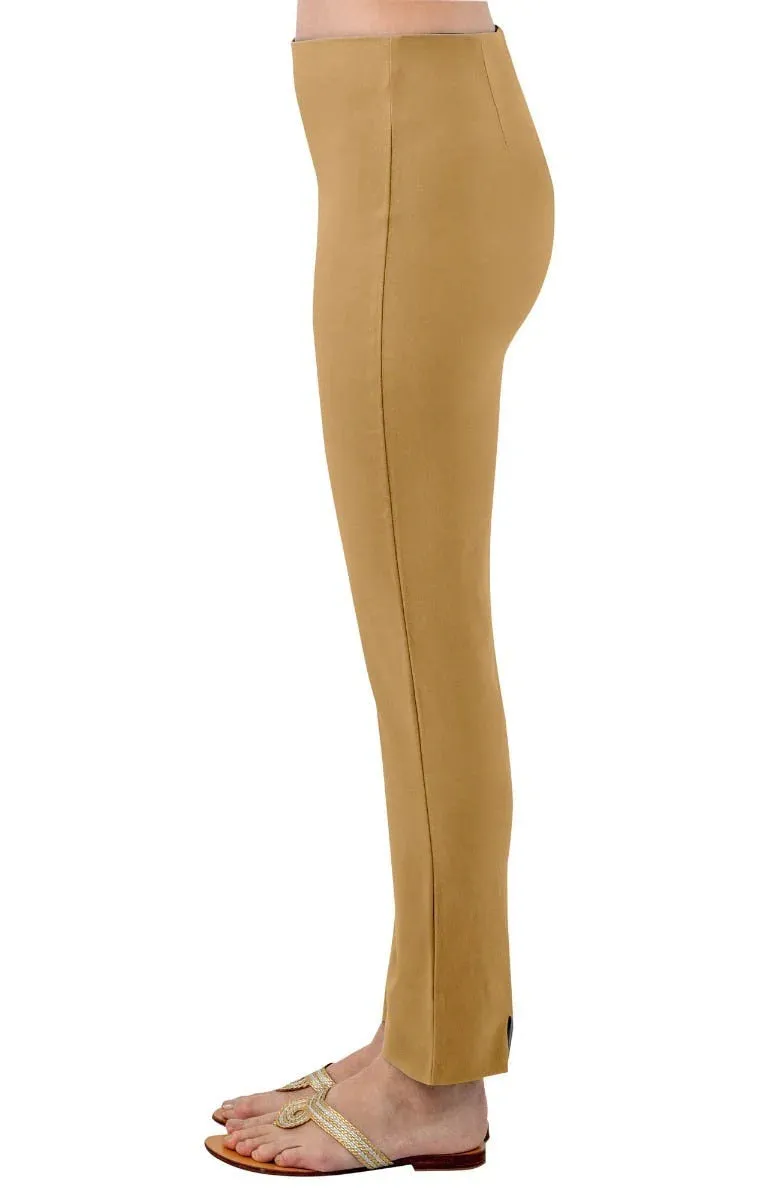 Gretchen Scott Designs Cotton / Spandex GripeLess Pants - Solid - Khaki