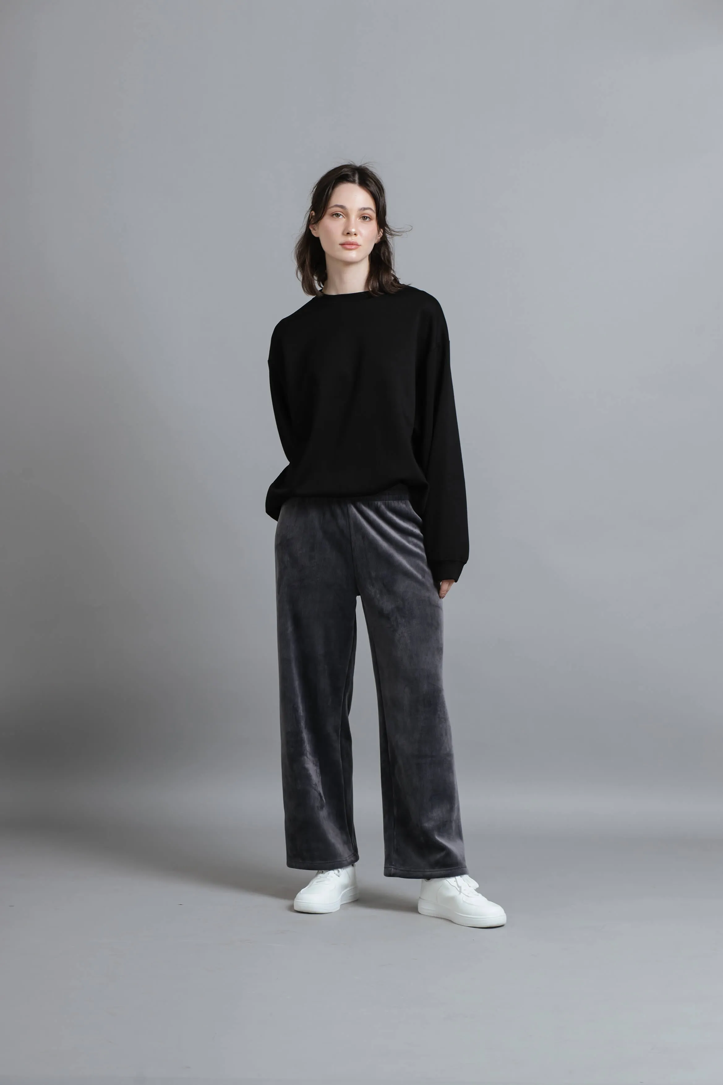 Grey Ultrasoft Winter Loose Pants