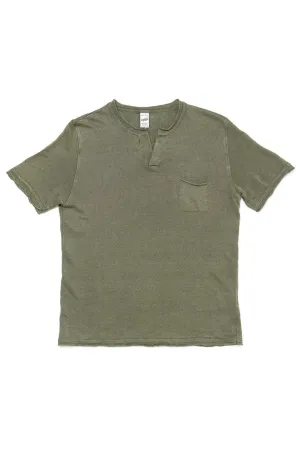 GRP Knitwear Neo Henley SF PL 10 Linen Knit Olive