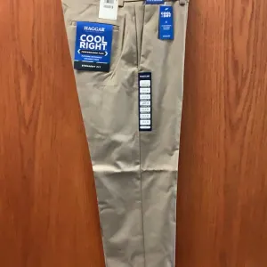Haggar Dress Pant Straight Fit Khaki Heather