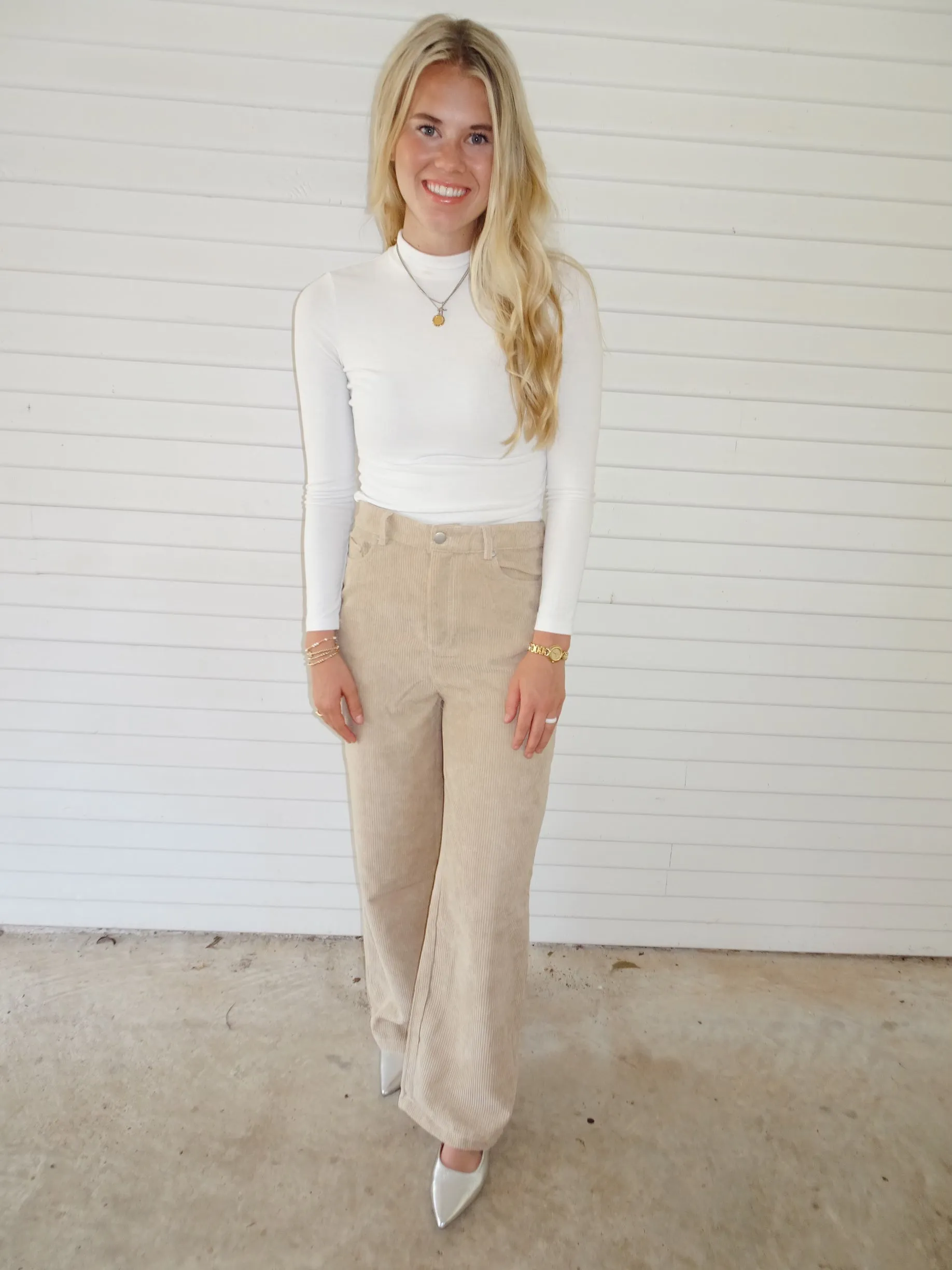Harper Corduroy Bow Pants