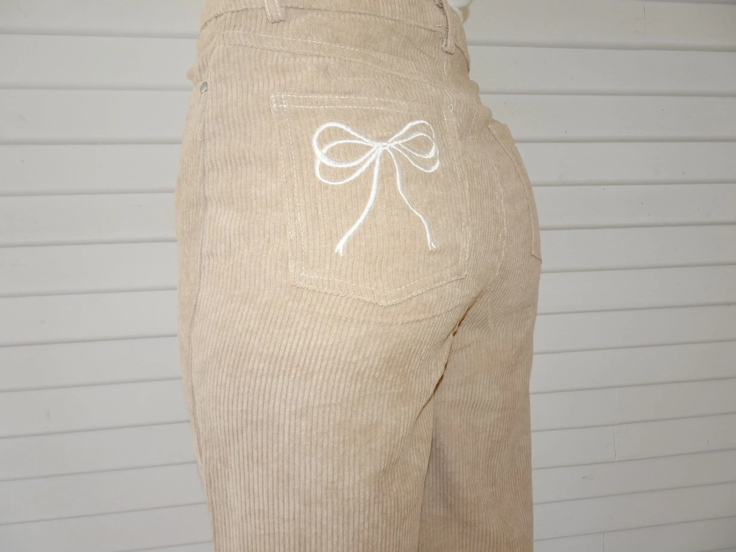 Harper Corduroy Bow Pants