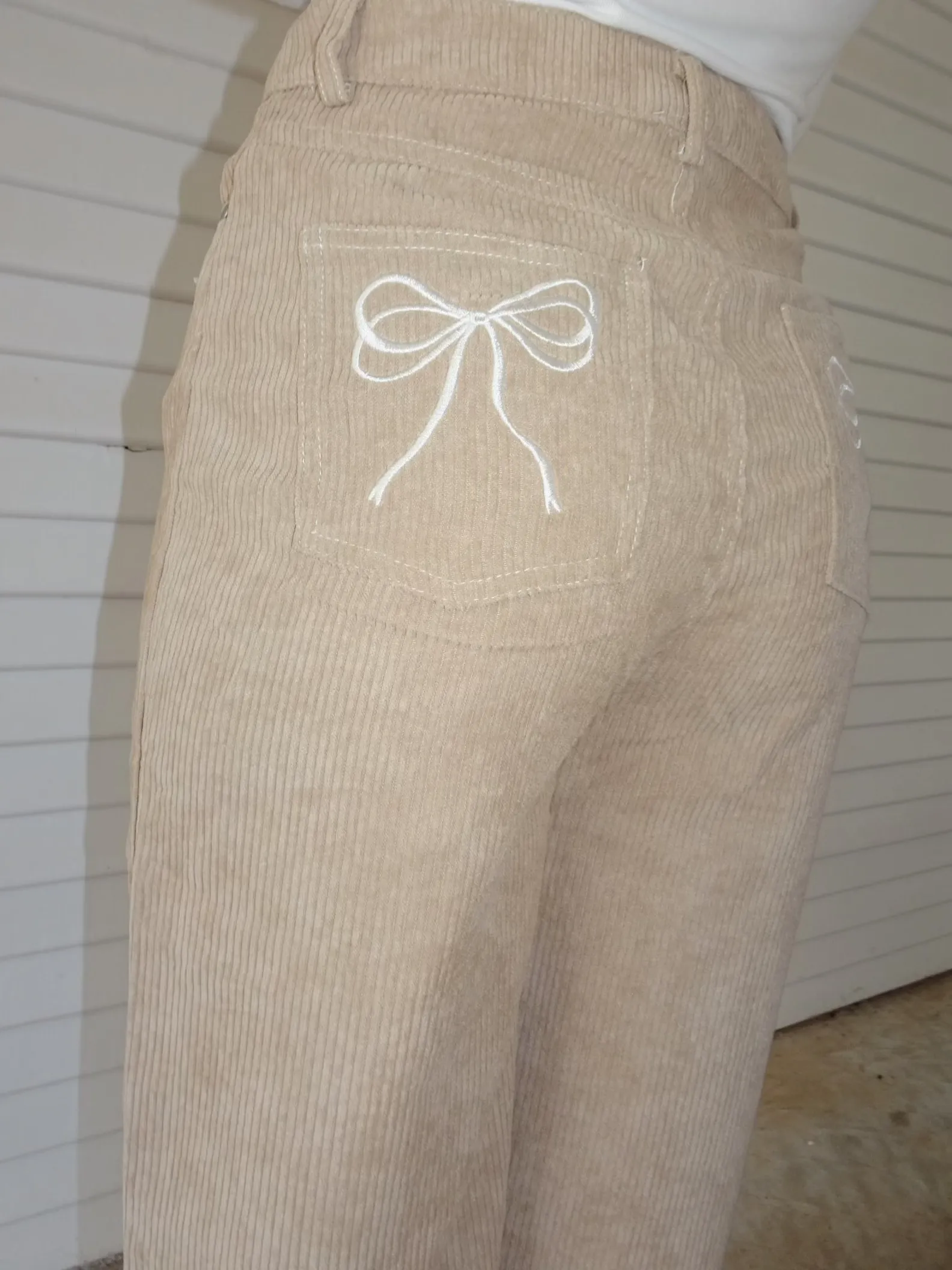 Harper Corduroy Bow Pants