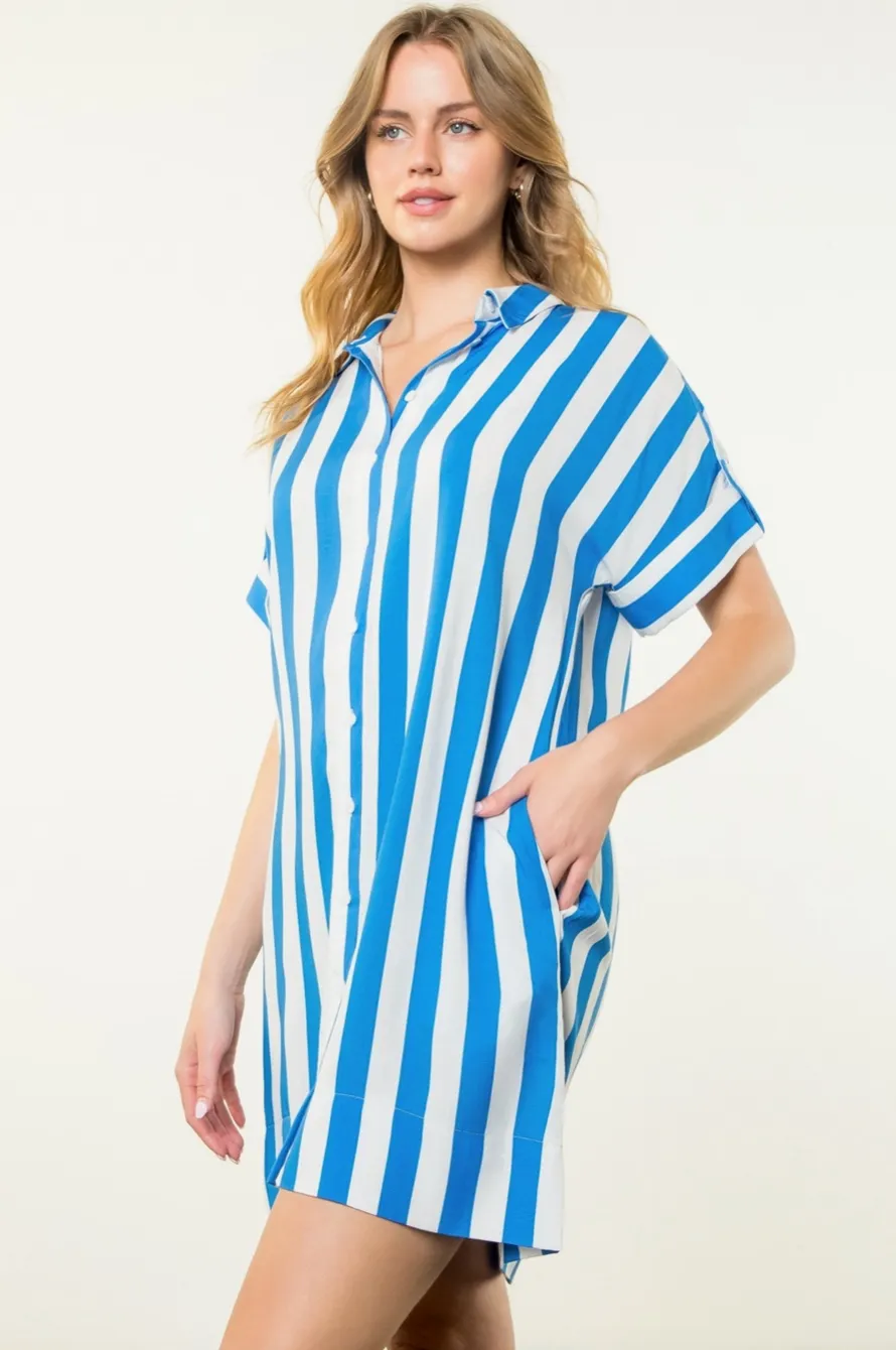 Heather Dress -- Blue