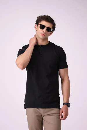 Henly Black T-Shirt