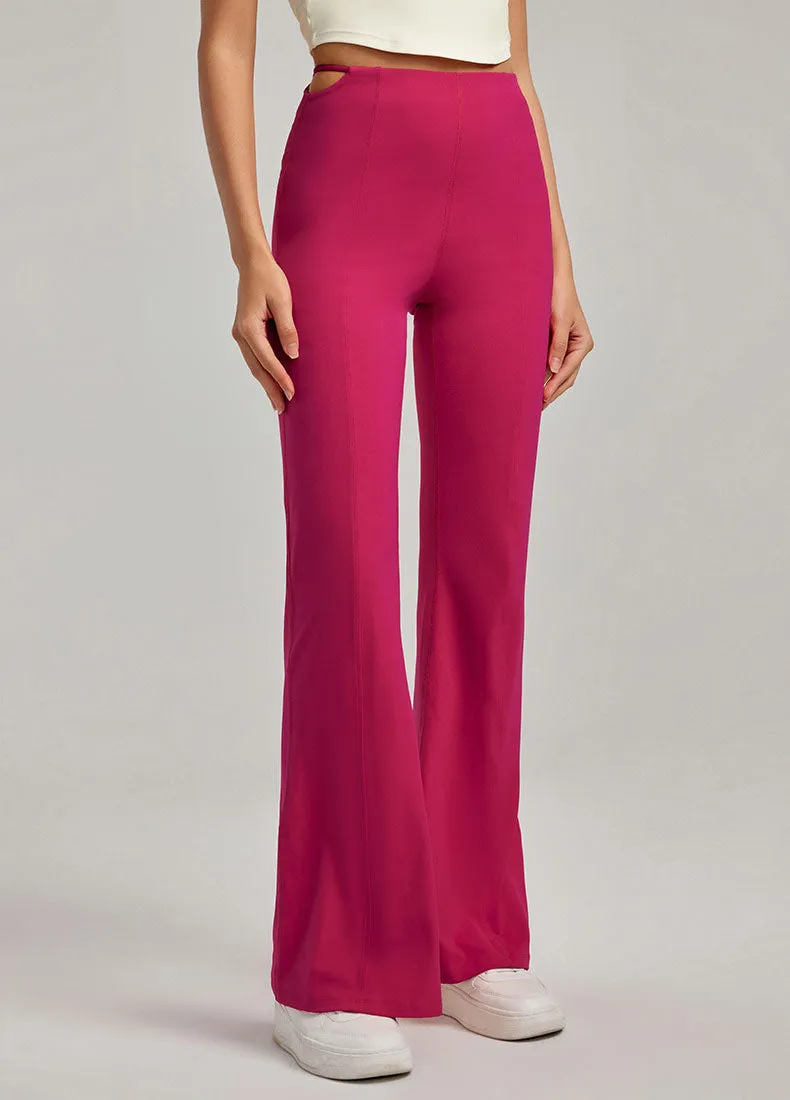 High Waist Athletic Flare Pants Yoga Trousers