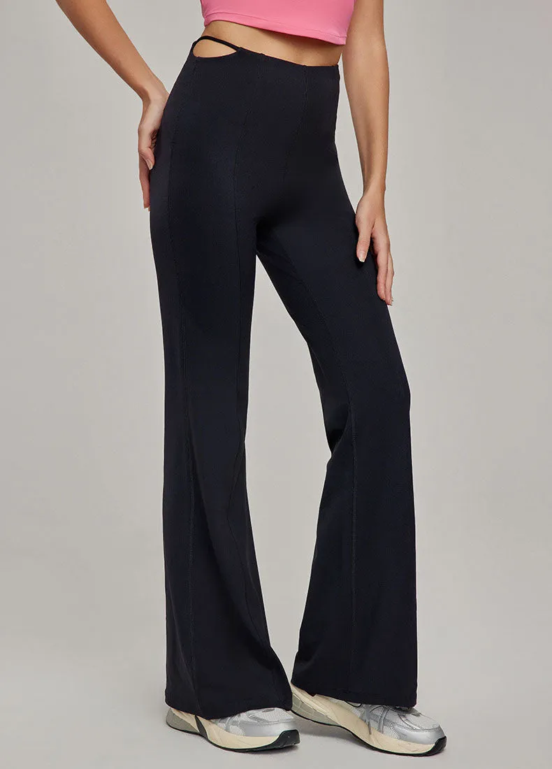 High Waist Athletic Flare Pants Yoga Trousers