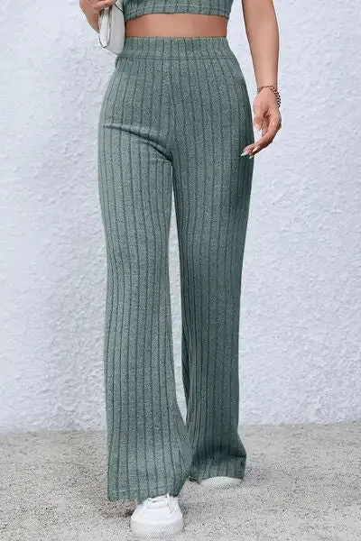 High Waist Flared Pants