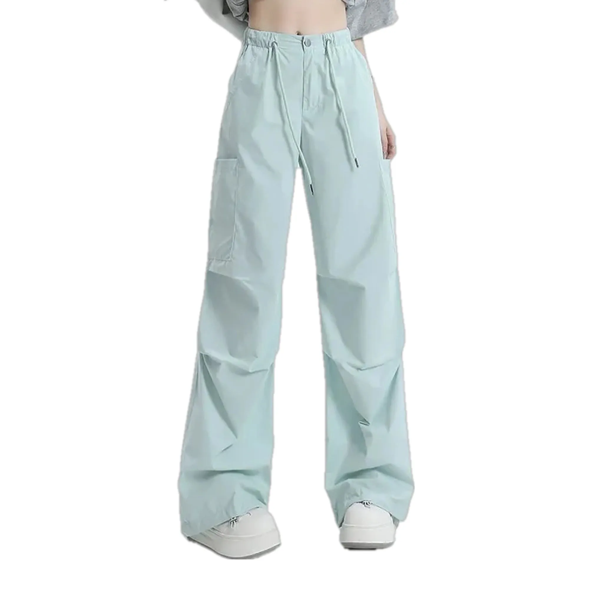 High waist stylish women's denim joggers