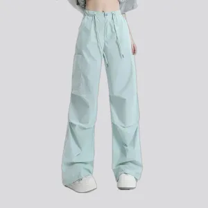 High waist stylish women's denim joggers