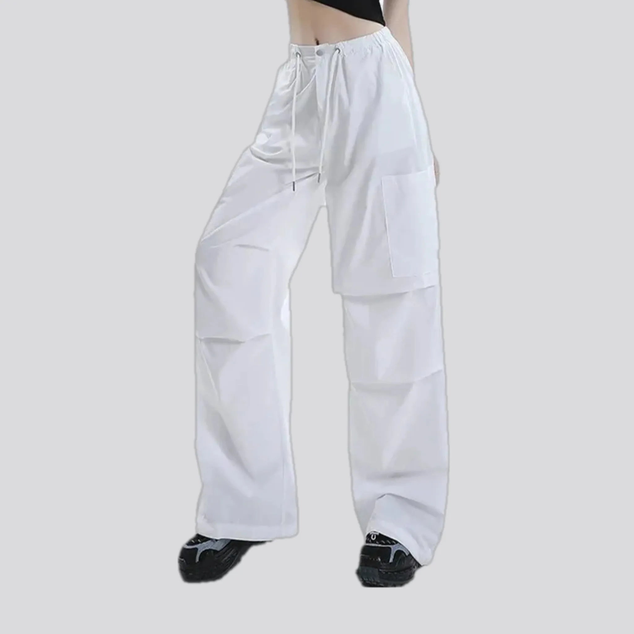 High waist stylish women's denim joggers